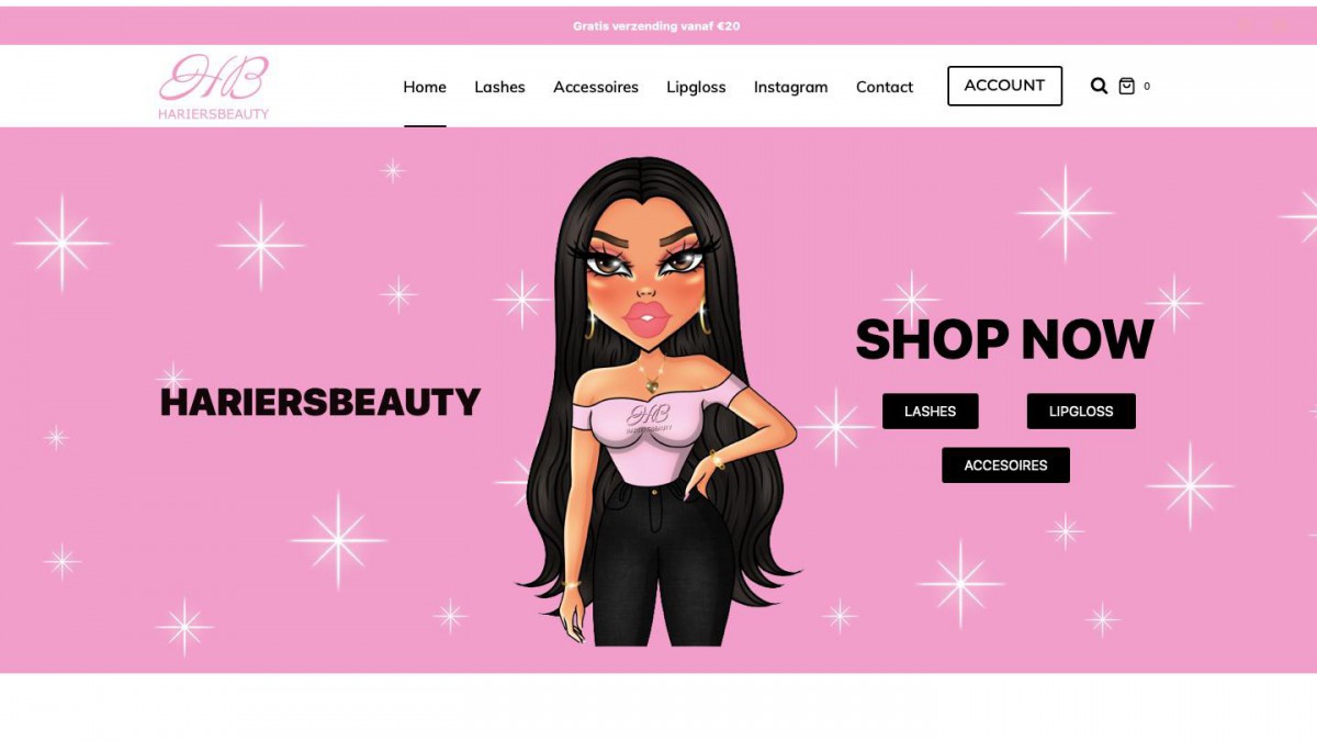 Hariers Beauty heeft nu ook een website!