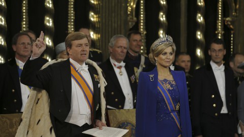 Koning opent tentoonstelling De Gouden Koets in het Amsterdam Museum